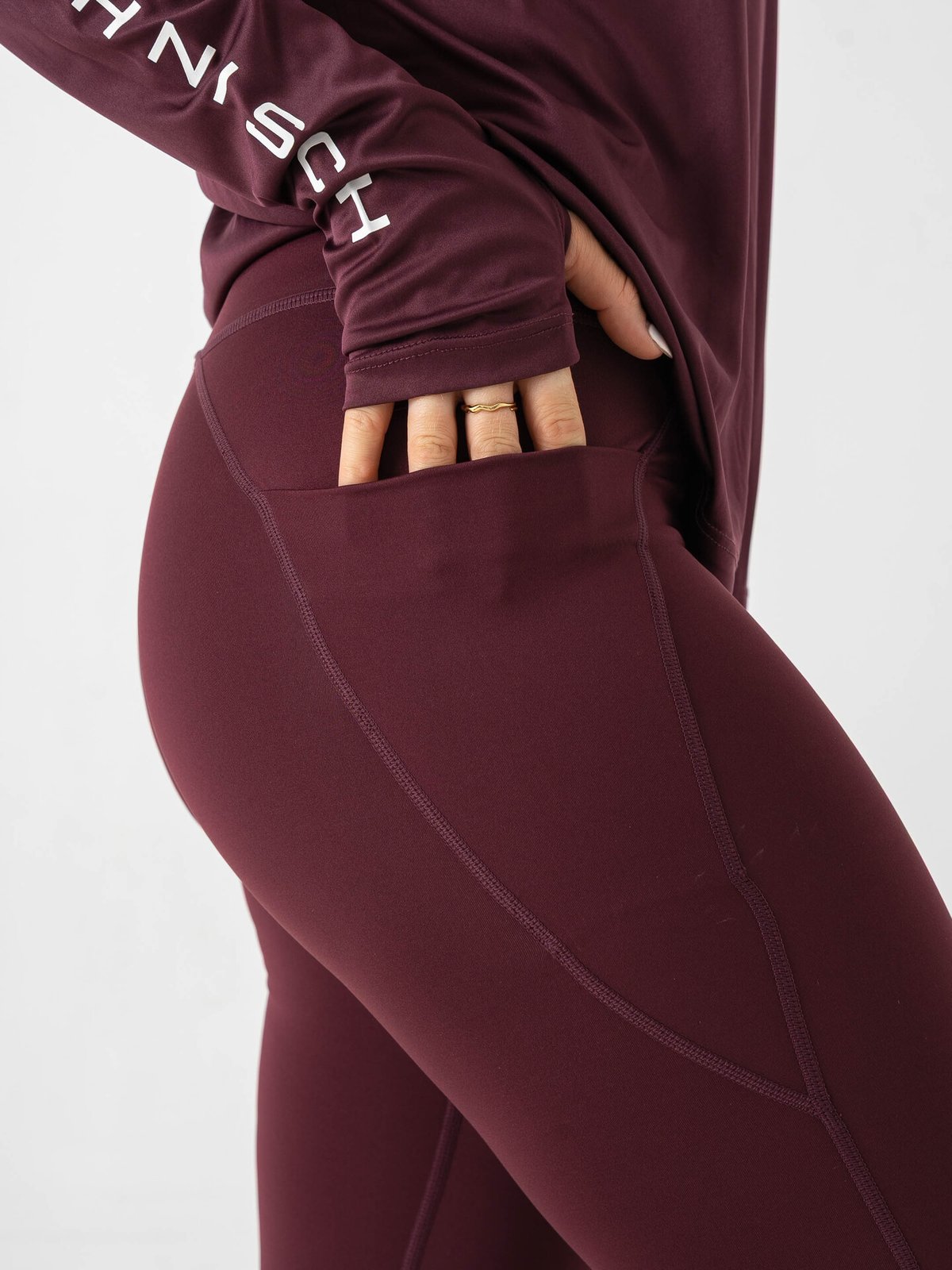 Röhnisch Flattering High Waist Tights Burgunder