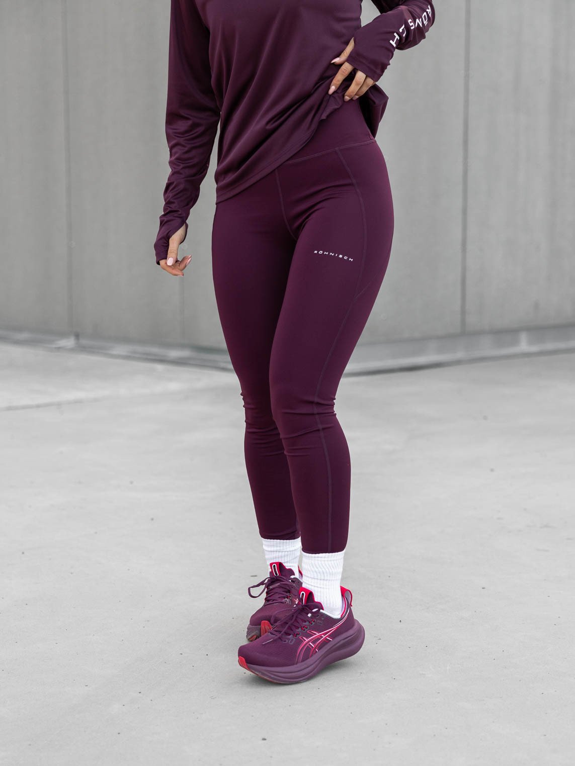 Röhnisch Flattering High Waist Tights Burgunder