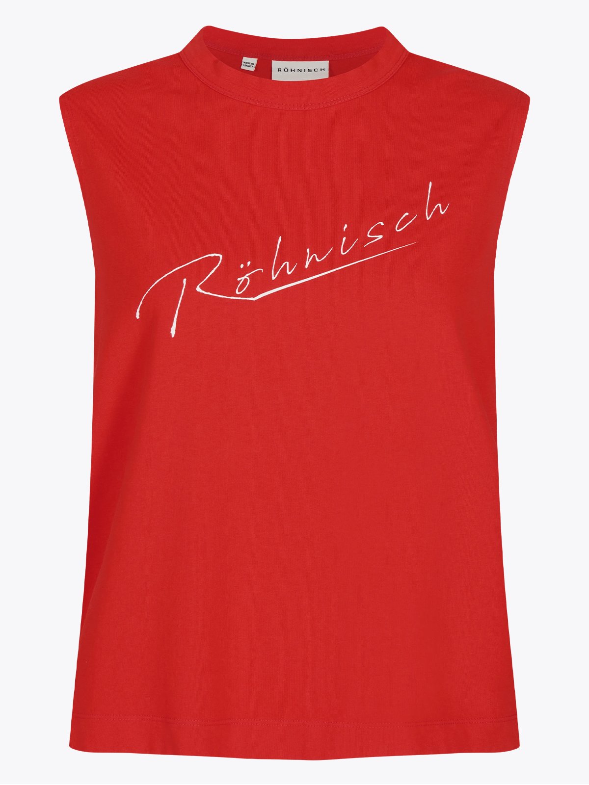 Röhnisch Cotton Retro Top Fiery Red