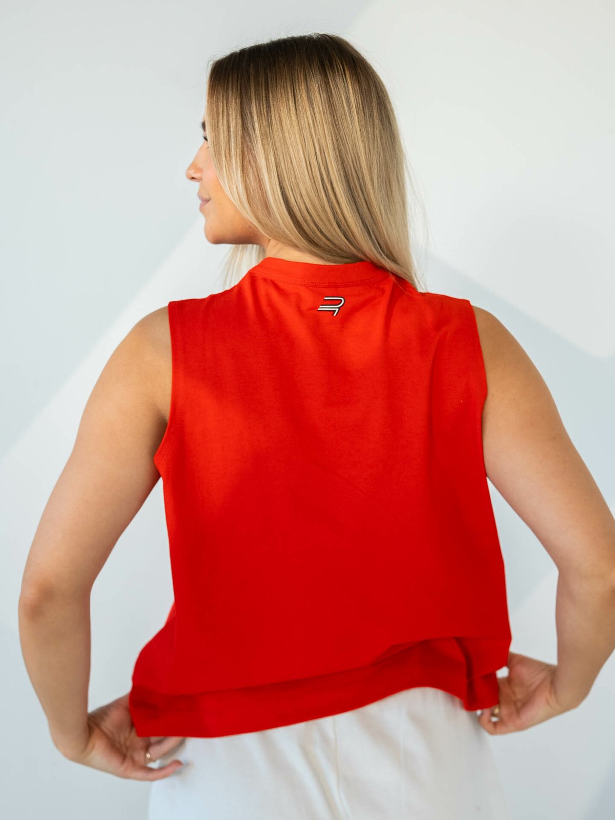 Röhnisch Cotton Retro Top Fiery Red