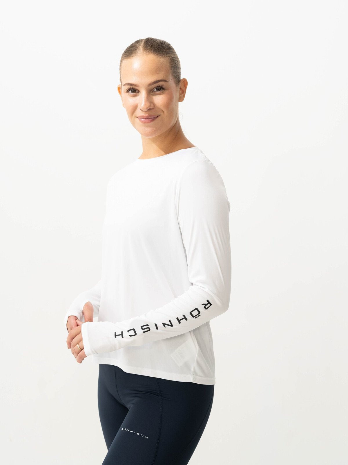 Röhnisch Team Logo Long Sleeve White