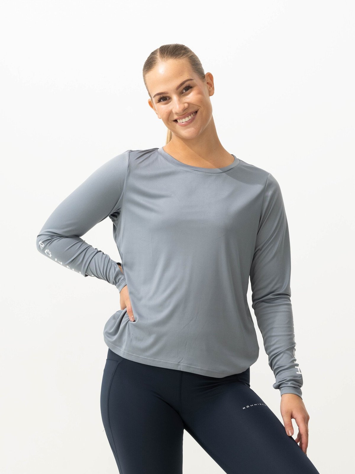 Röhnisch Team Logo Long Sleeve Flint Stone