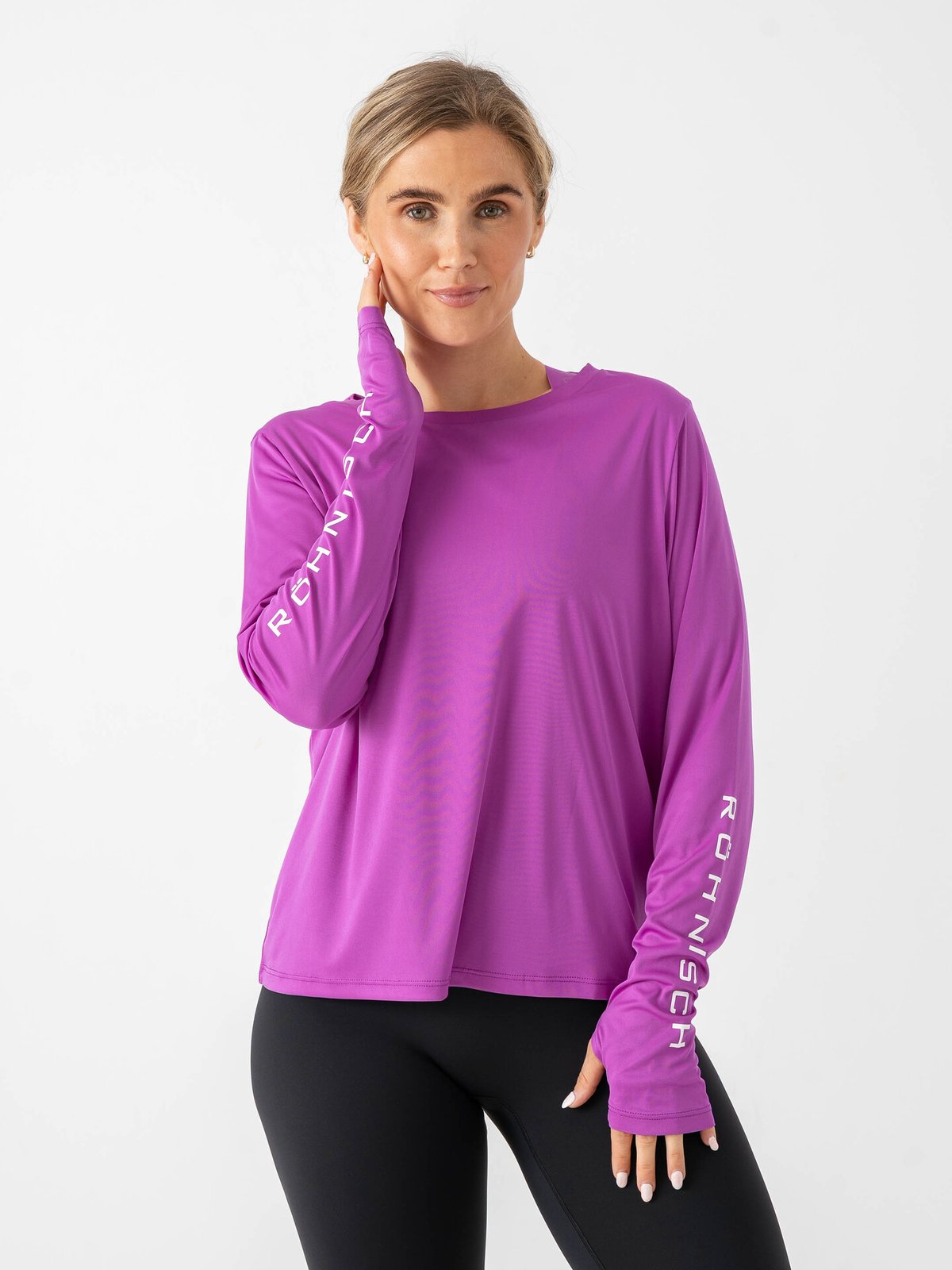 Röhnisch Team Logo Long Sleeve Rosa