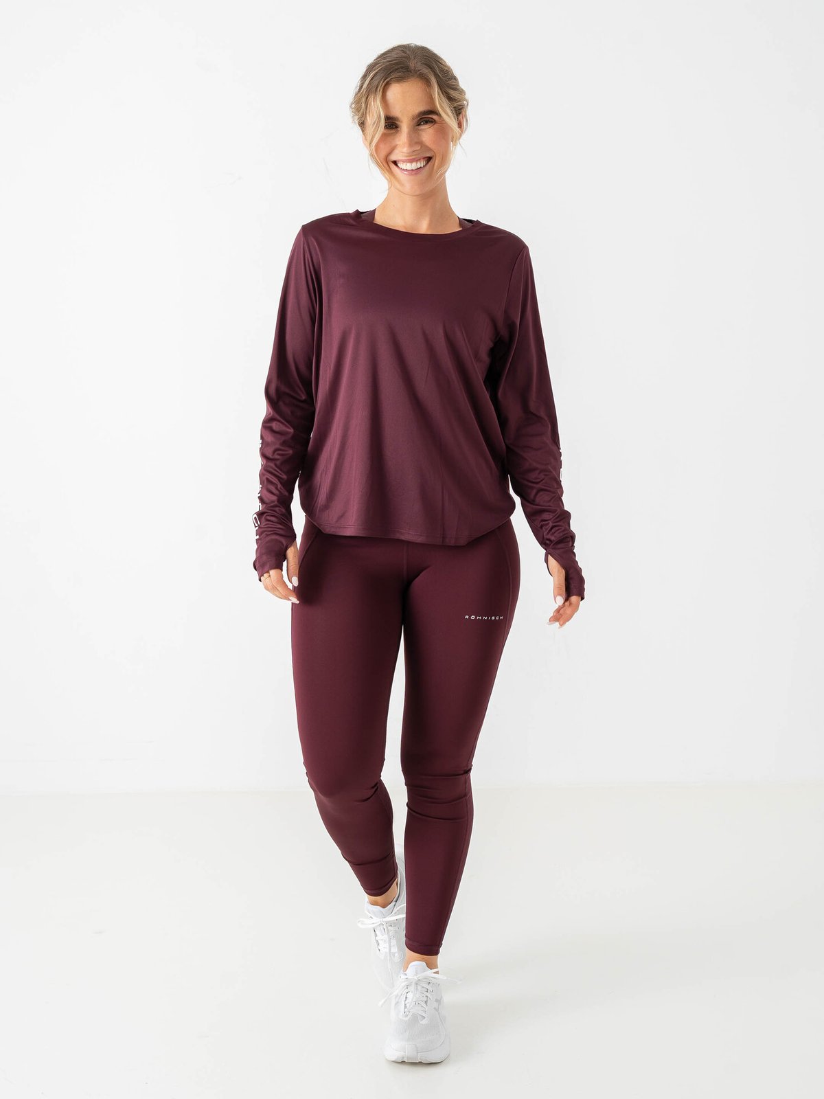 Röhnisch Team Logo Long Sleeve Burgunder