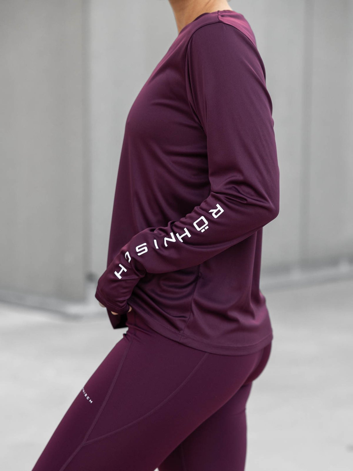 Röhnisch Team Logo Long Sleeve Burgunder