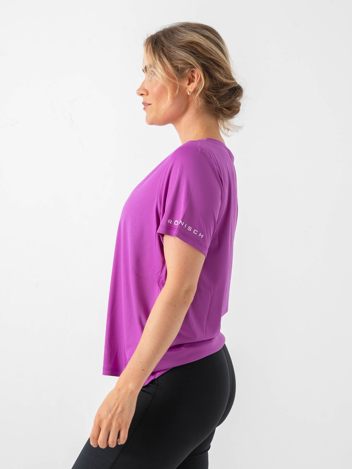 Röhnisch Team Logo Tee Purple Cactus Flower