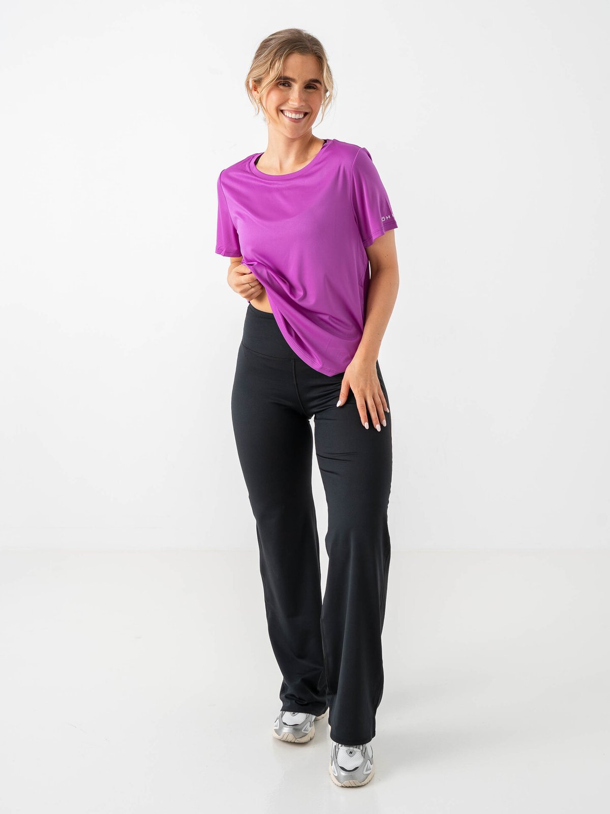 Röhnisch Team Logo Tee Purple Cactus Flower