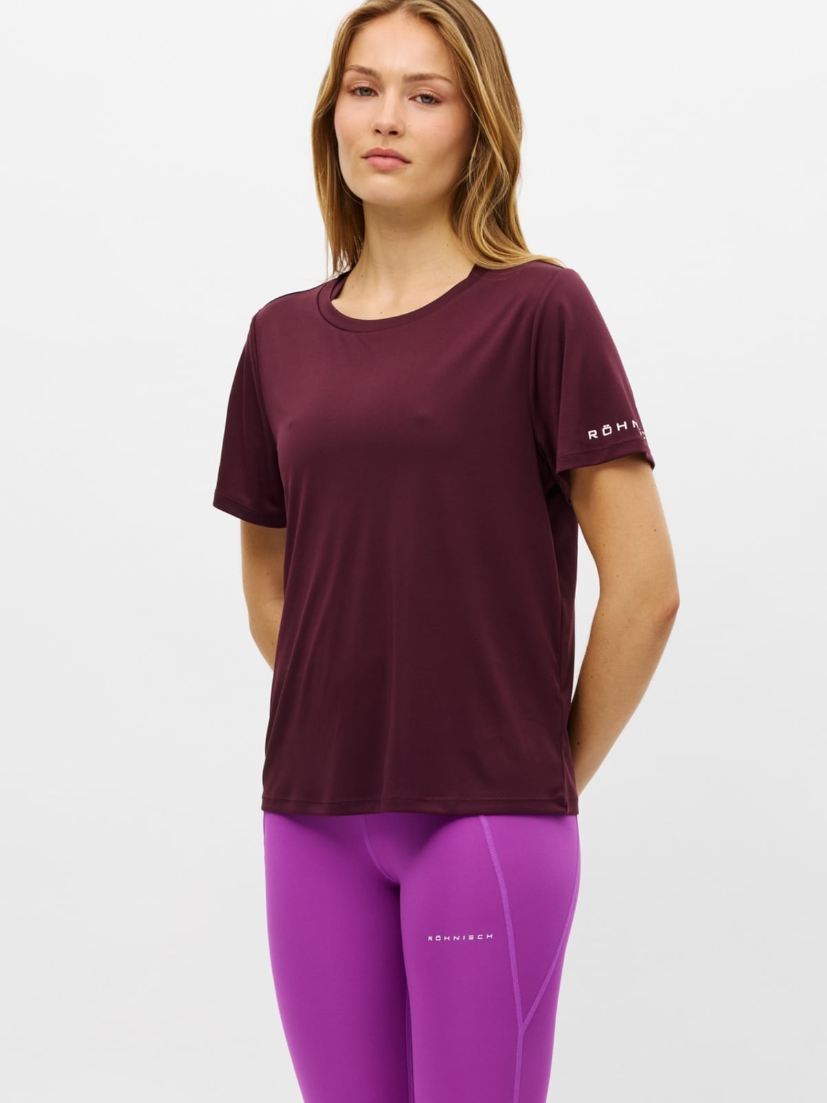 Röhnisch Team Logo Tee Burgunder