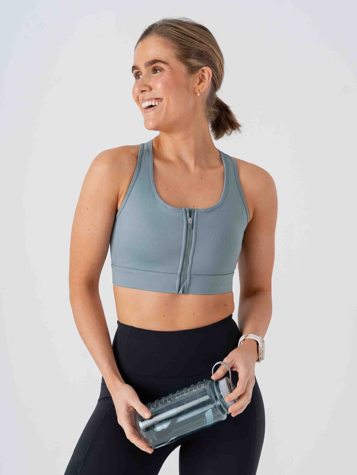 Röhnisch Essential Zip Sportsbra Stormy Sea