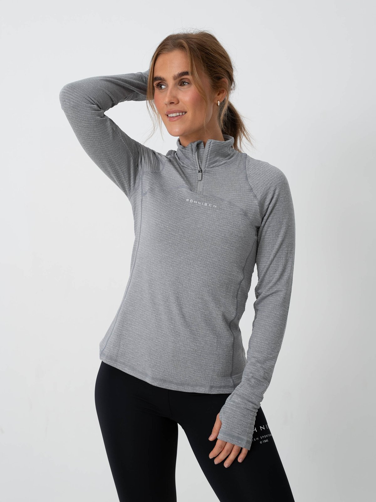 Röhnisch Insulate Thermo Half Zip Grey Melange