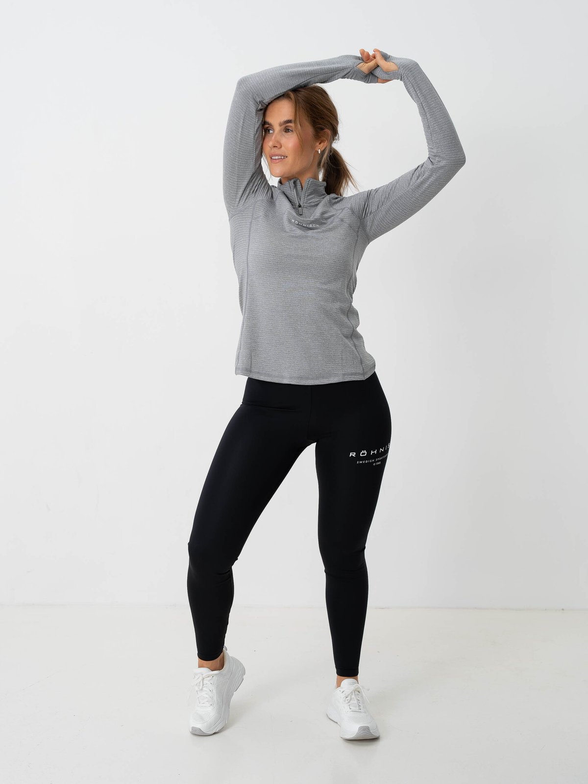 Röhnisch Insulate Thermo Half Zip Grey Melange