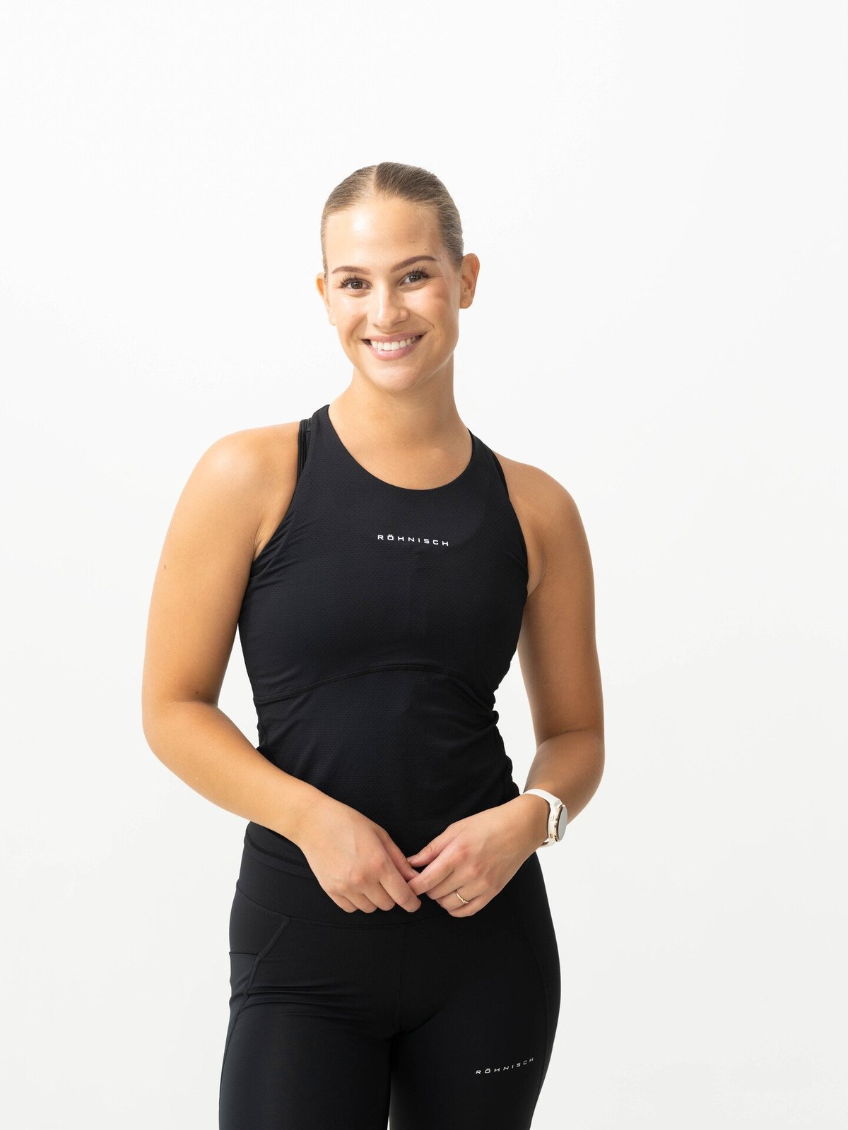 Röhnisch Jacquard Tank Black