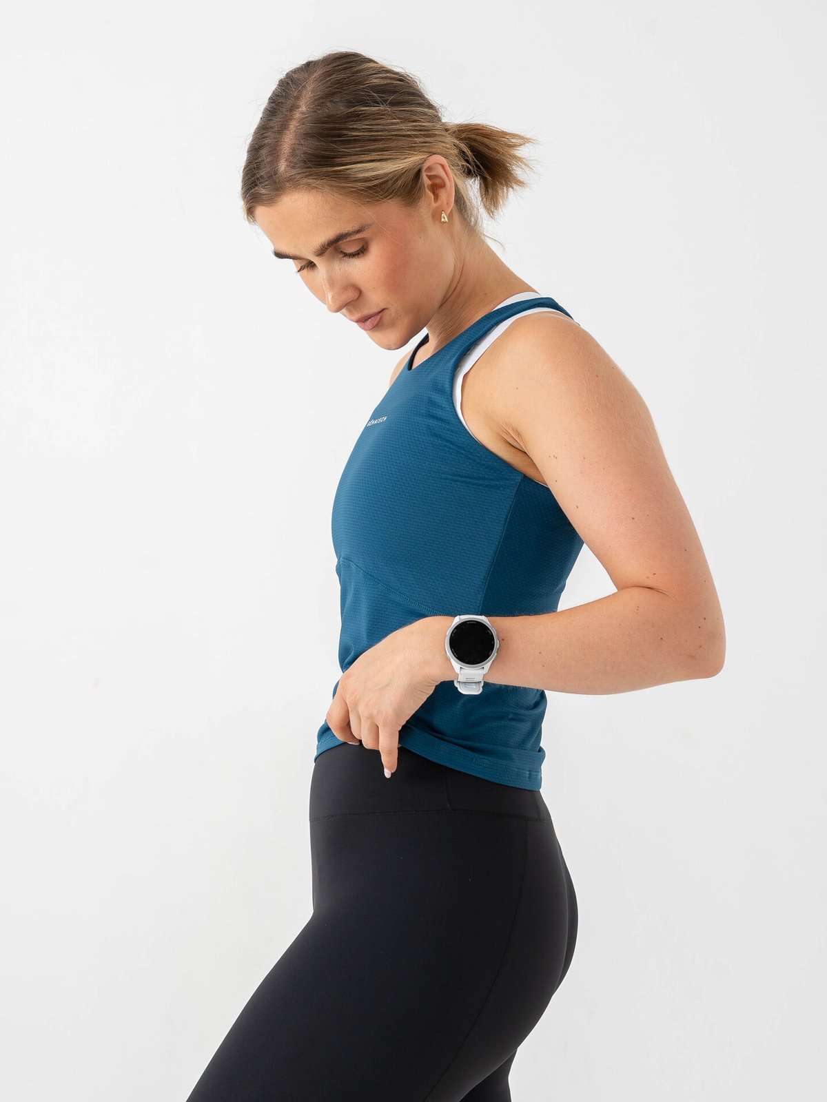 Röhnisch Jacquard Tank Blå