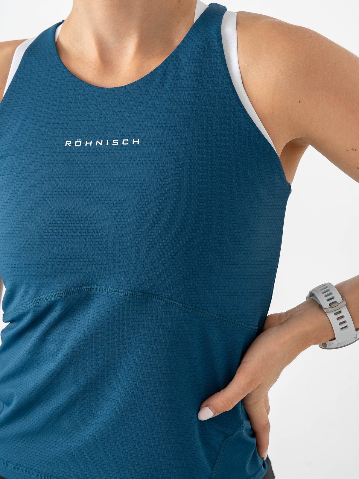 Röhnisch Jacquard Tank Blå