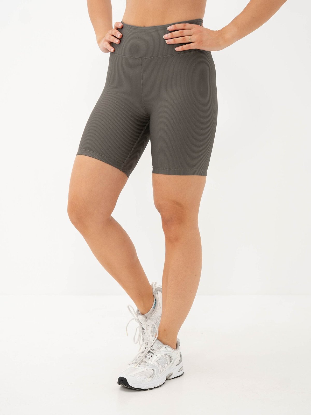 Röhnisch Ribbed R Bike High Waist Tights Gunmetal