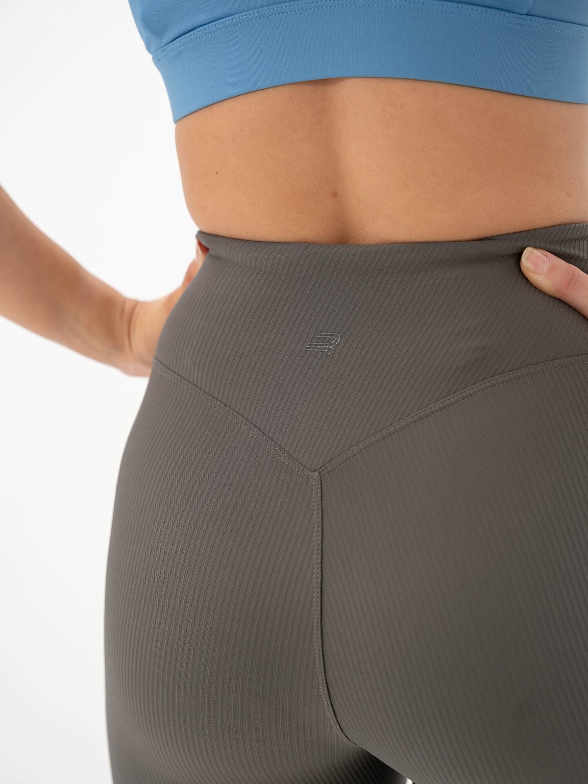 Röhnisch Ribbed R Bike High Waist Tights Gunmetal