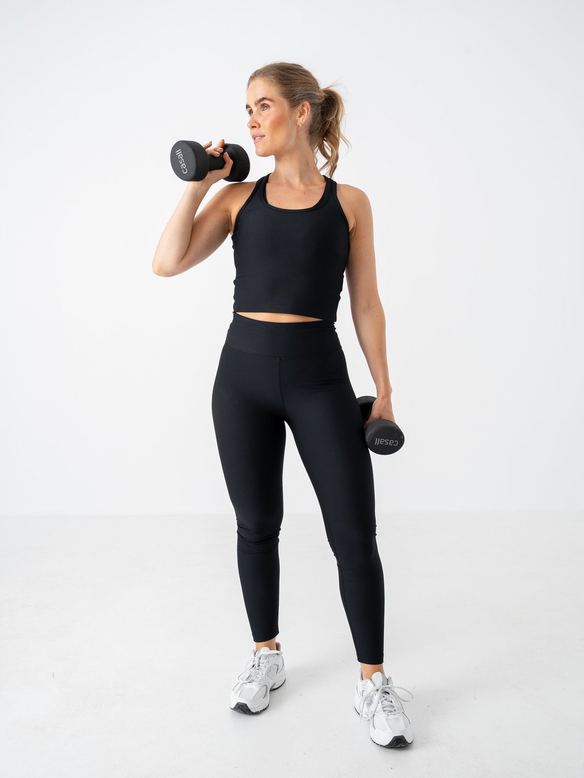 Röhnisch Ribbed R Tank Black