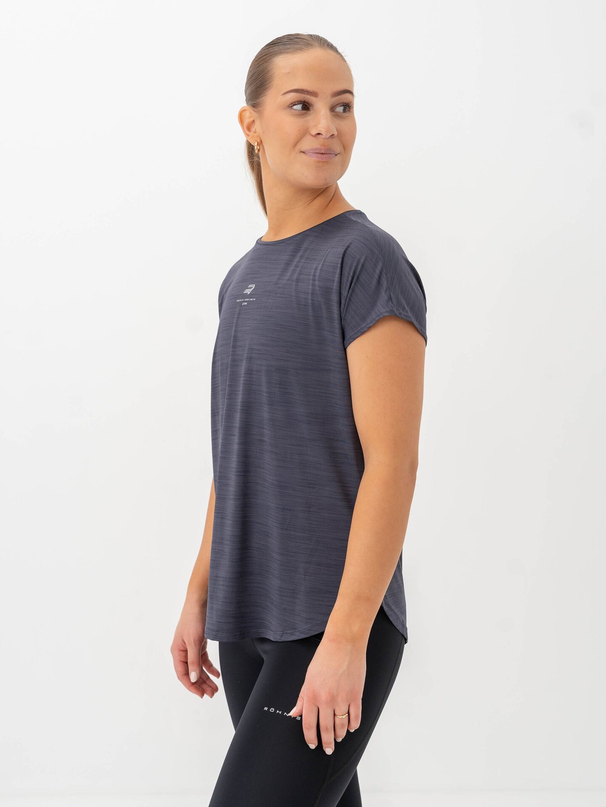 Röhnisch Motion Loose Tee Dk Grey Plum