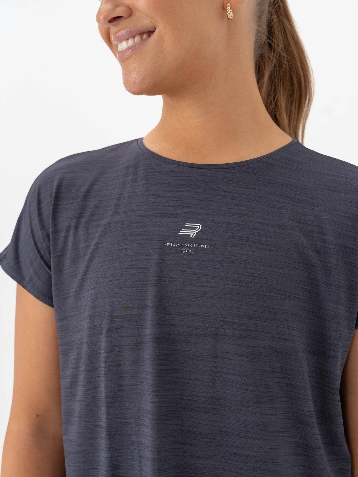 Röhnisch Motion Loose Tee Dk Grey Plum