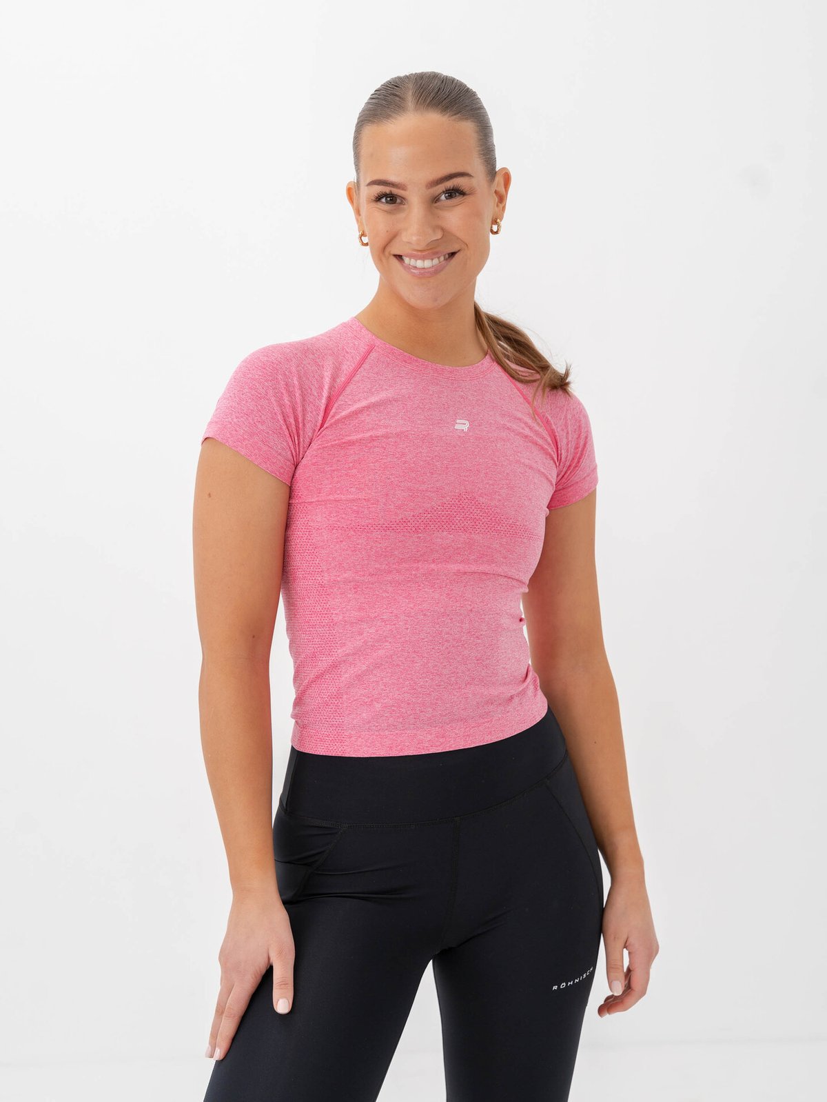 Röhnisch Seamless Flex Tee Carmine Rose