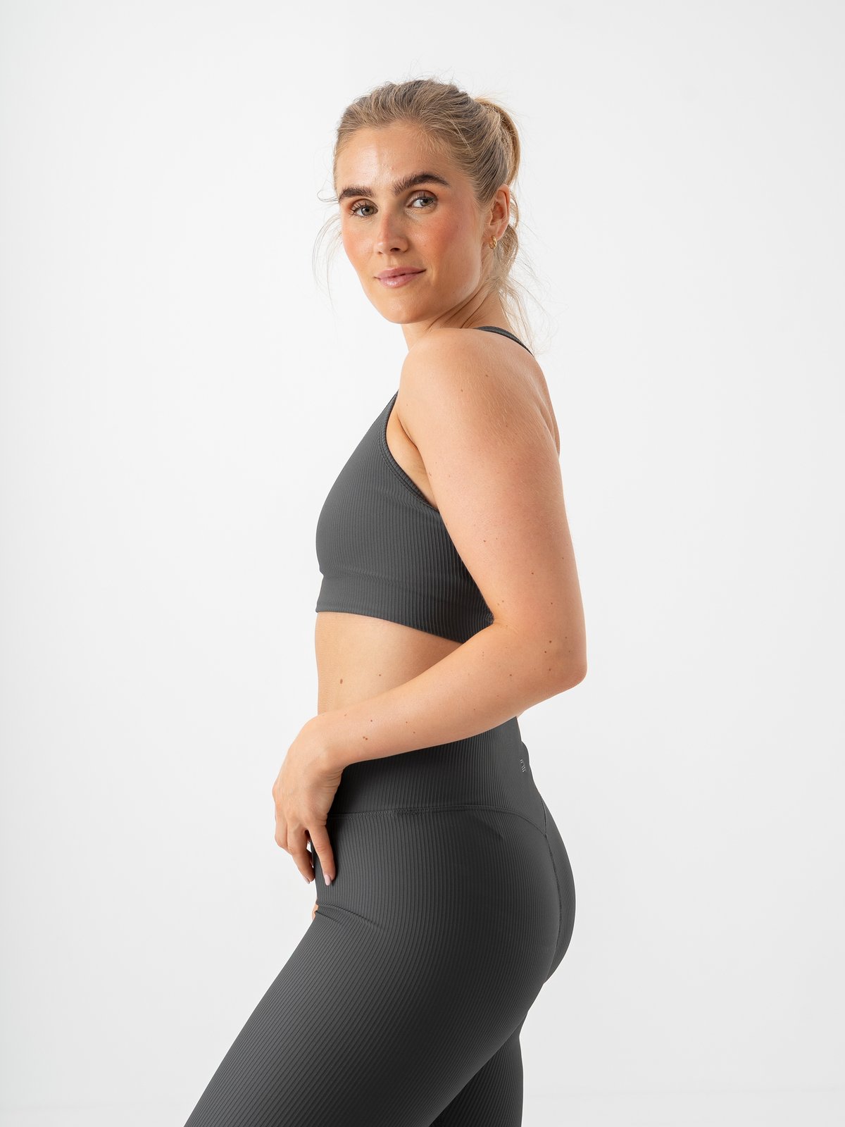 Röhnisch Ribbed R Sportsbra Dark Shadow