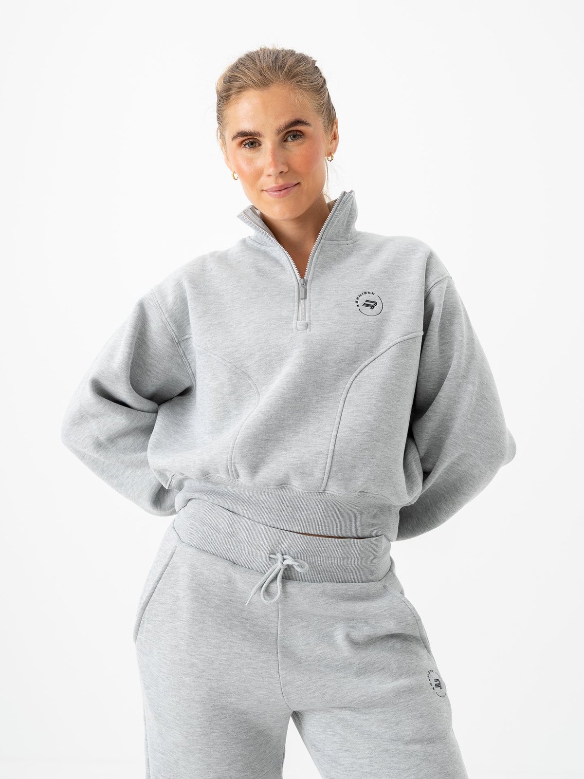 Röhnisch Soft Sweat Half Zip Grey Melange