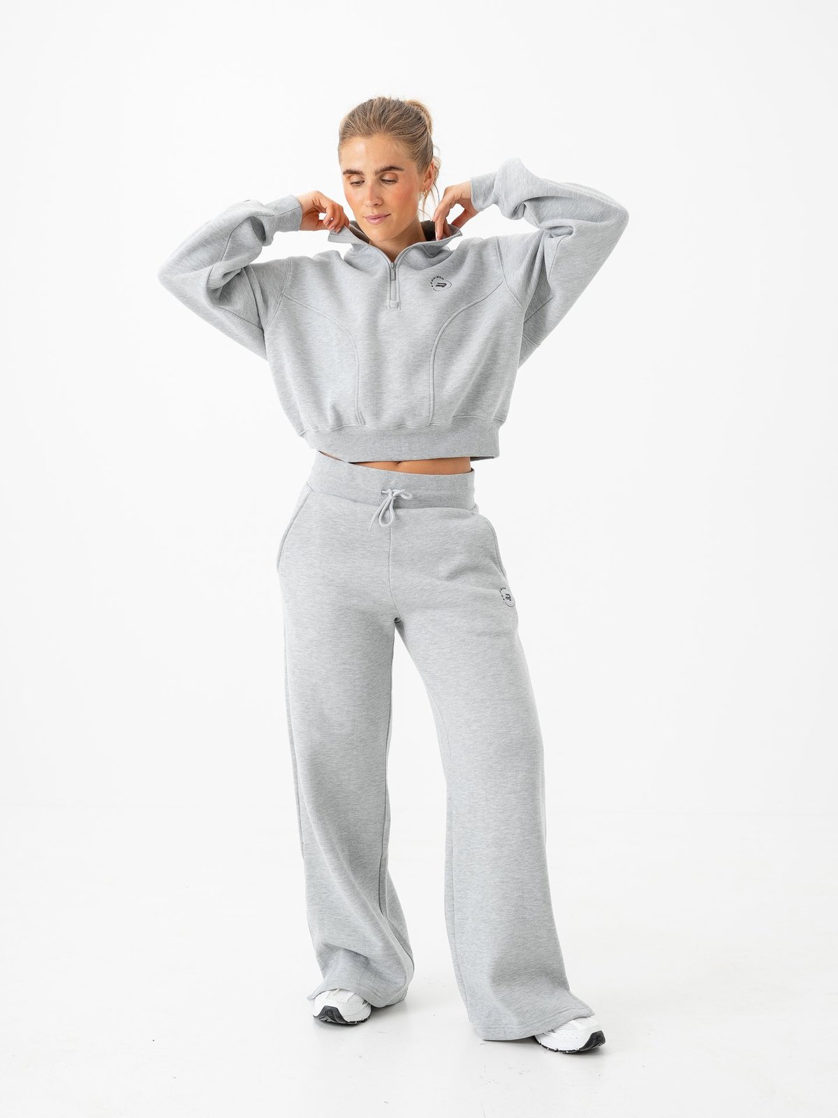 Röhnisch Soft Sweat Half Zip Grey Melange