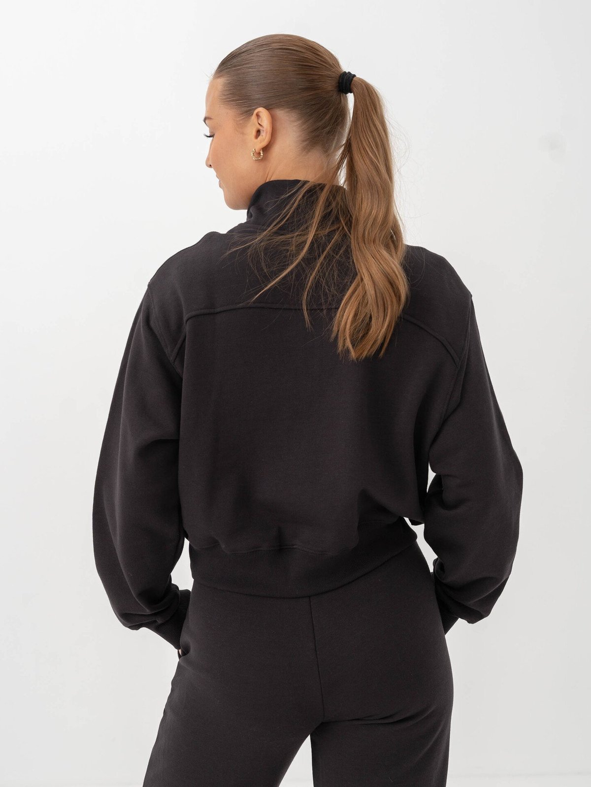 Röhnisch Soft Sweat Half Zip Obsidian Black