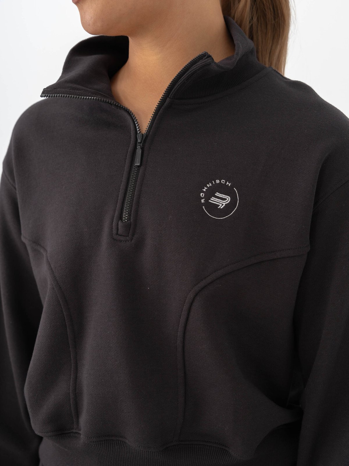 Röhnisch Soft Sweat Half Zip Obsidian Black