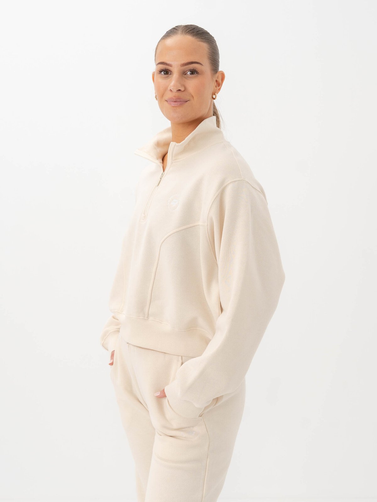 Röhnisch Soft Sweat Half Zip Light Gray