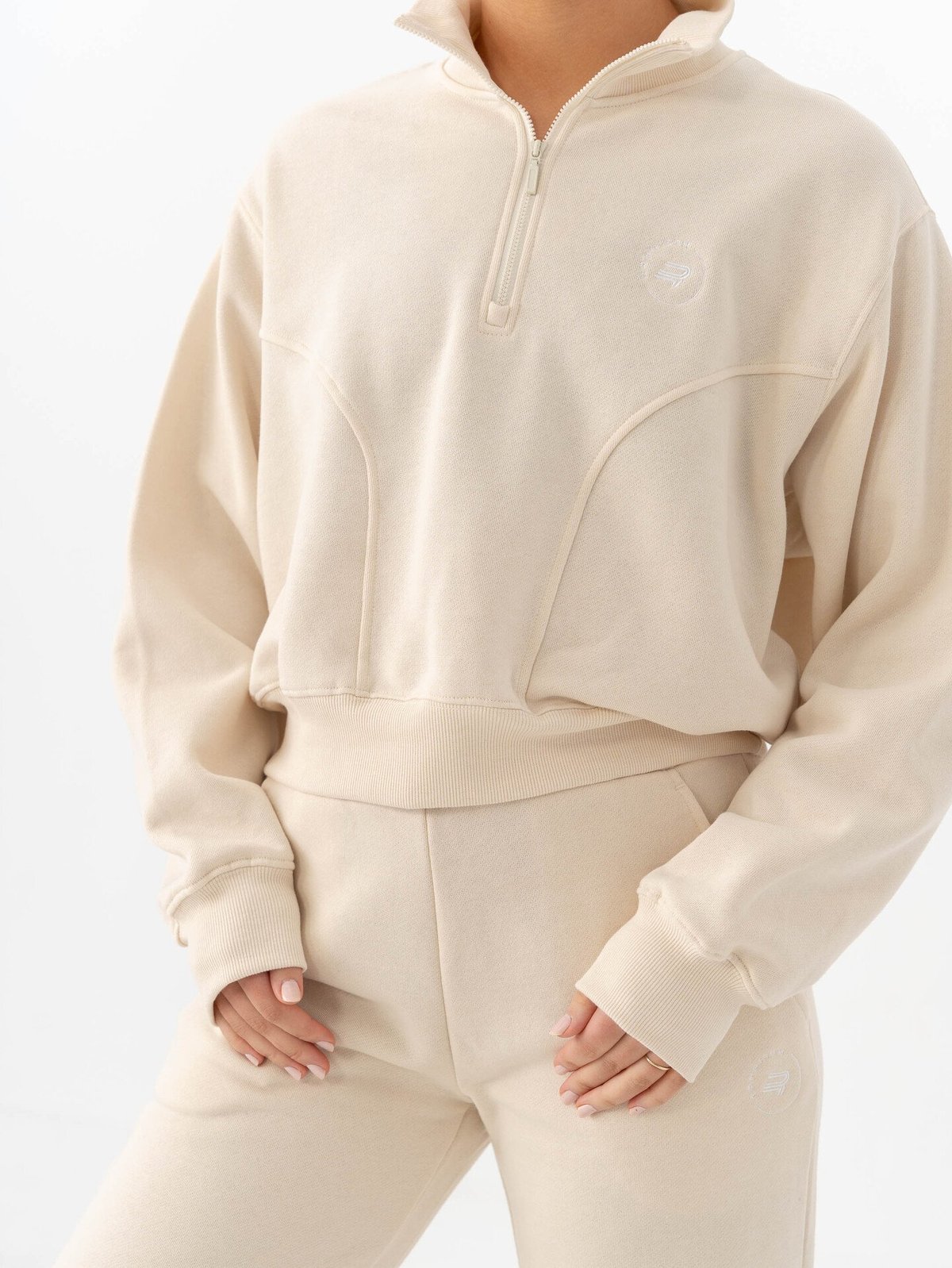 Röhnisch Soft Sweat Half Zip Light Gray