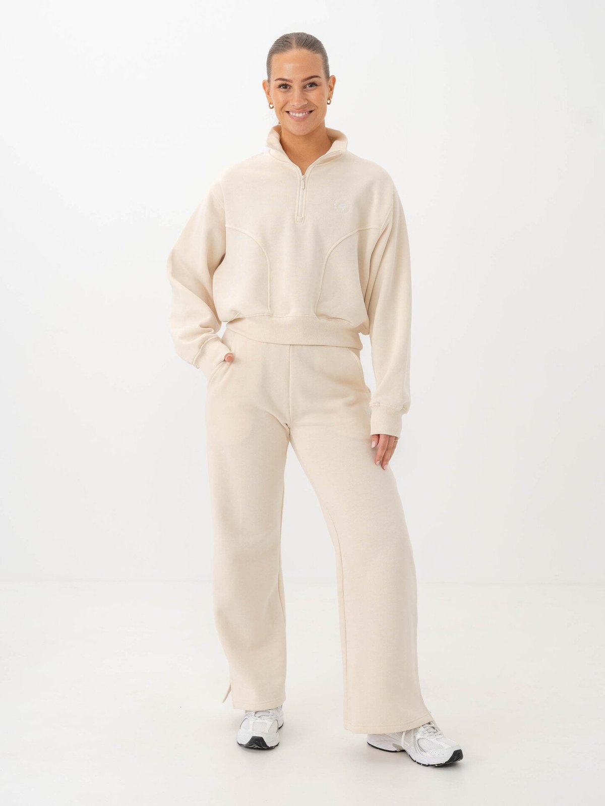 Röhnisch Soft Sweat Half Zip Light Gray