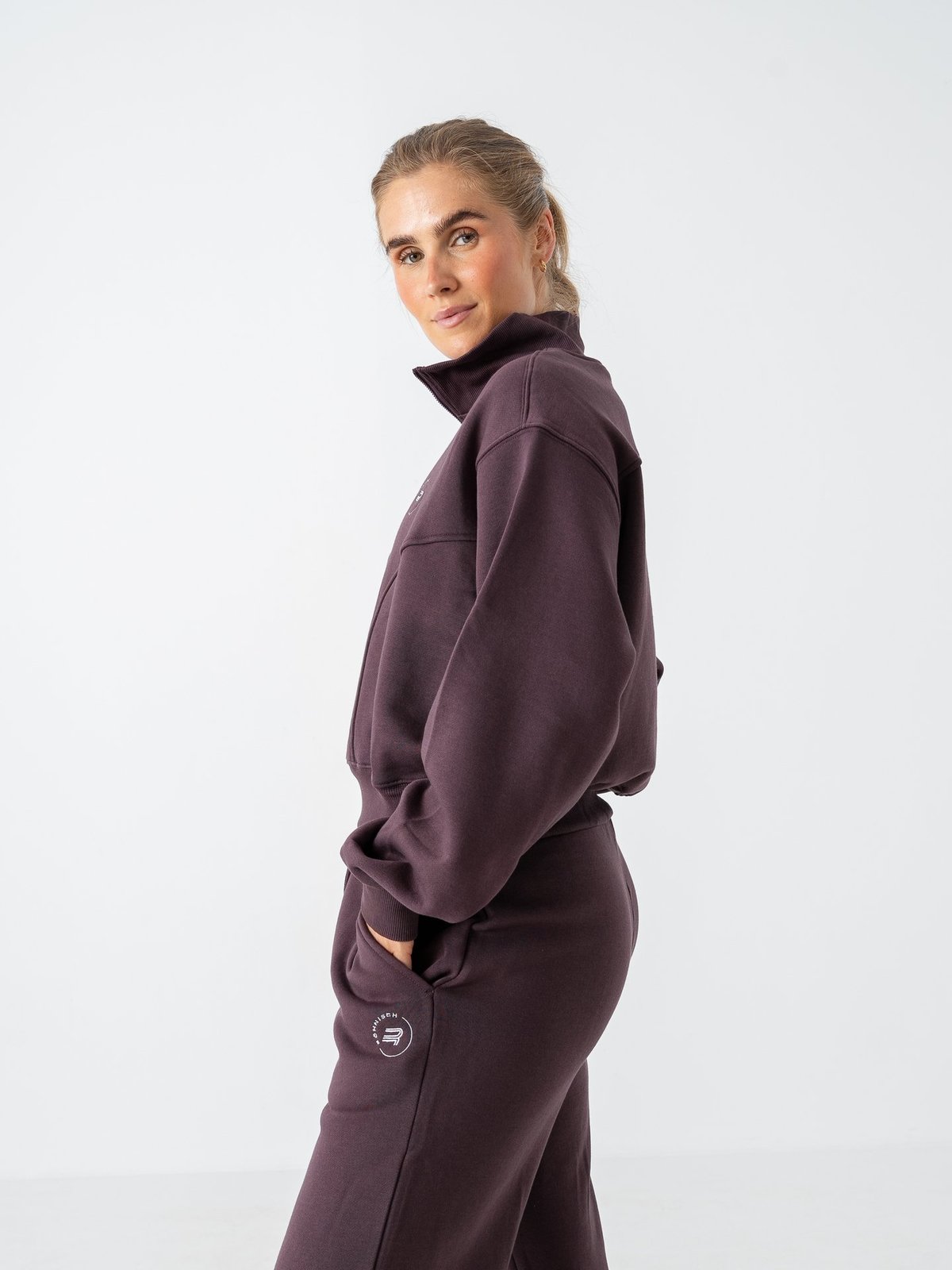 Röhnisch Soft Sweat Half Zip Huckleberry
