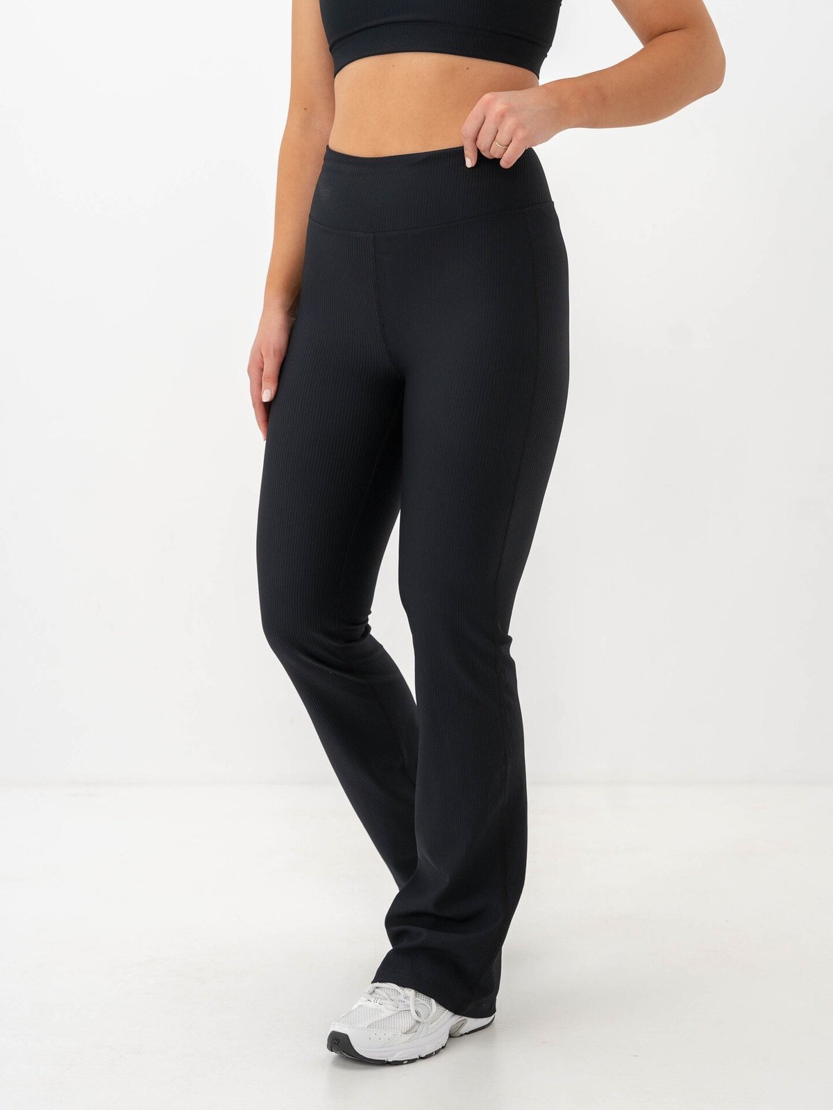 Röhnisch Ribbed R Flare High Waist Tights Black