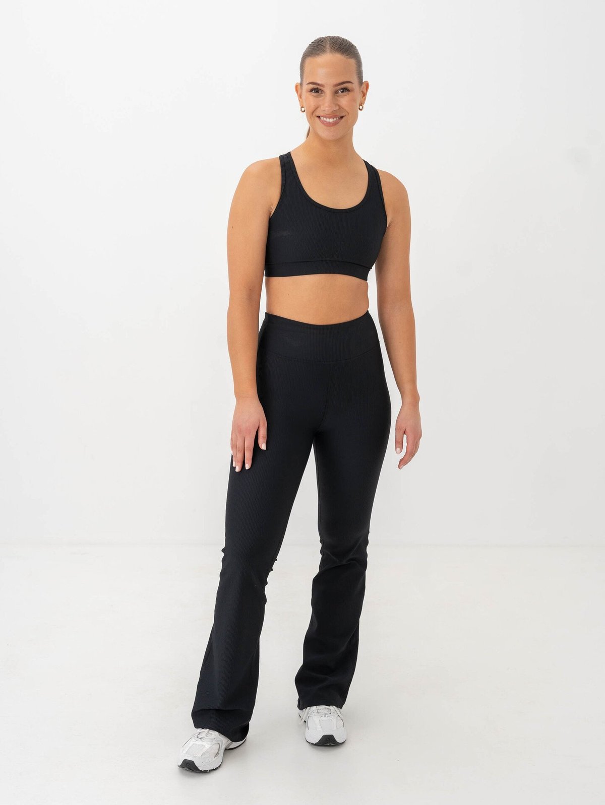 Röhnisch Ribbed R Flare High Waist Tights Black