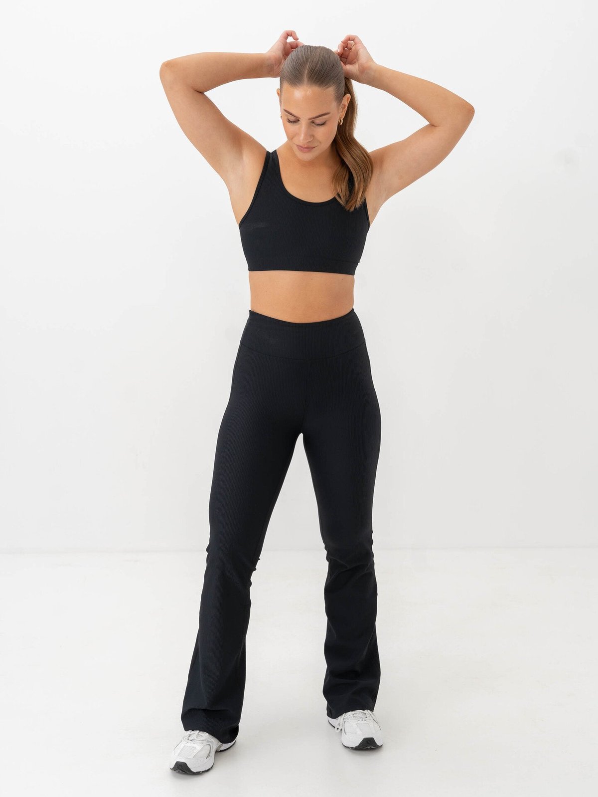 Röhnisch Ribbed R Flare High Waist Tights Black