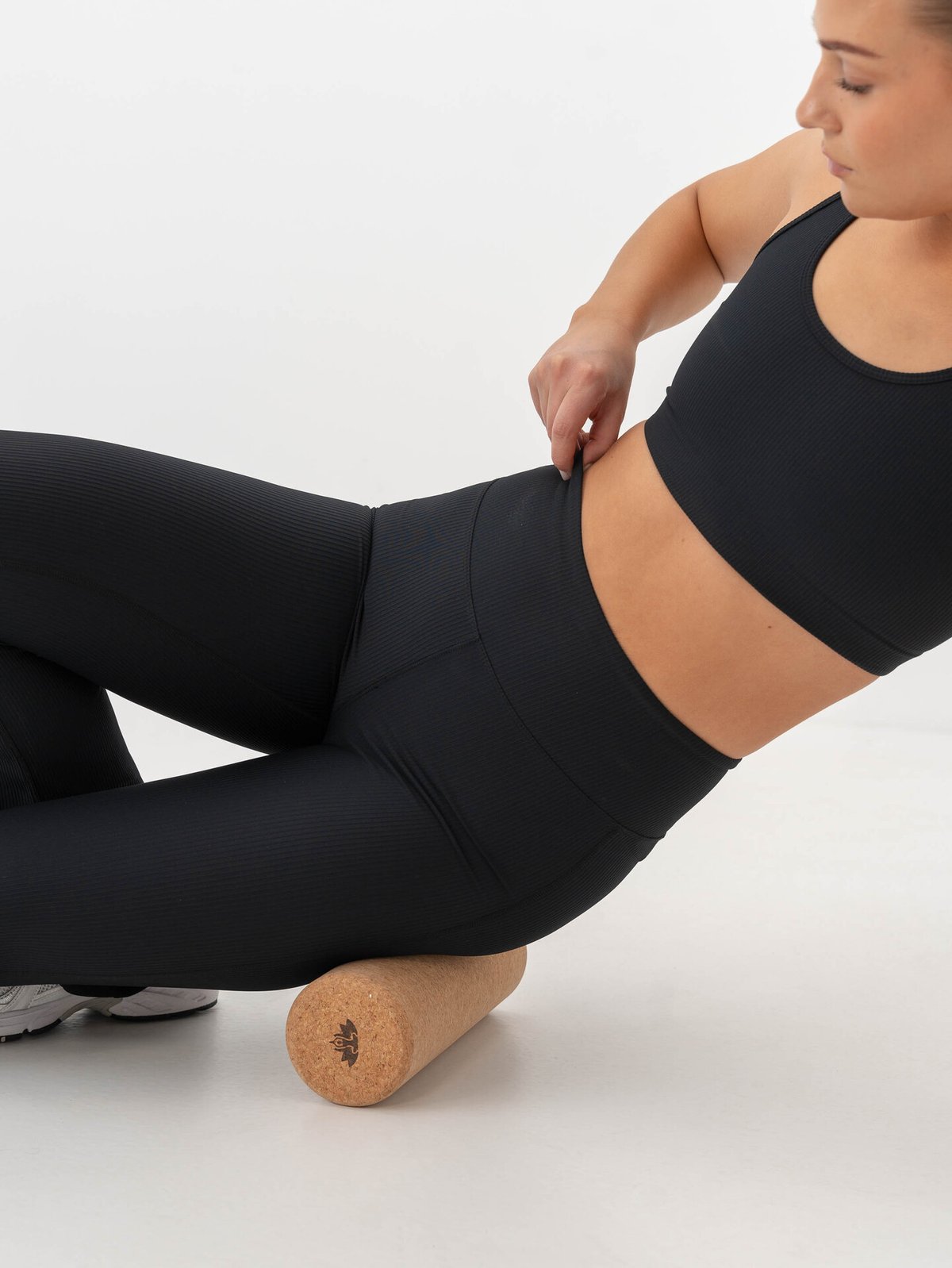 Röhnisch Ribbed R Flare High Waist Tights Black