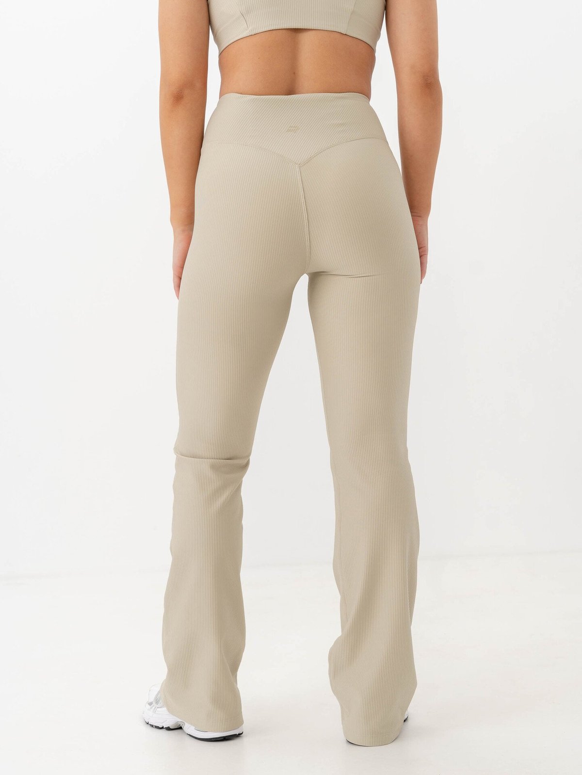 Röhnisch Ribbed R Flare High Waist Tights Agate Gray