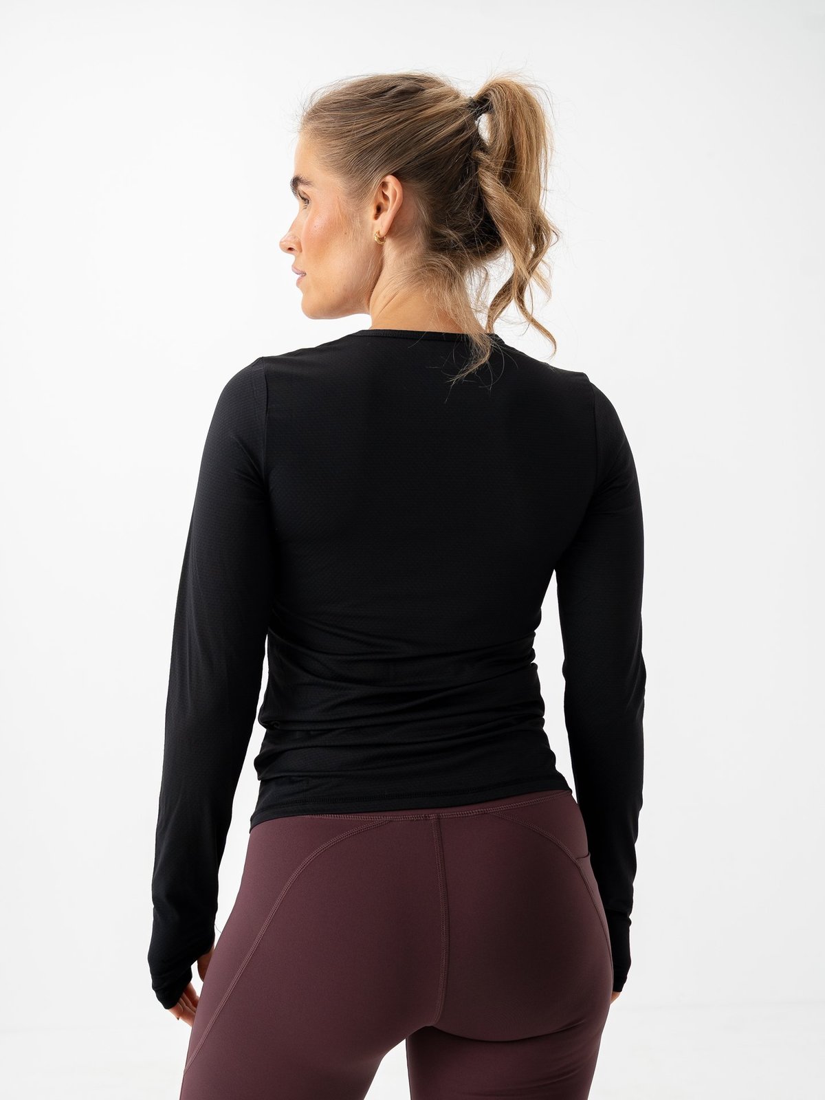 Röhnisch Jacquard Long Sleeve Top Black