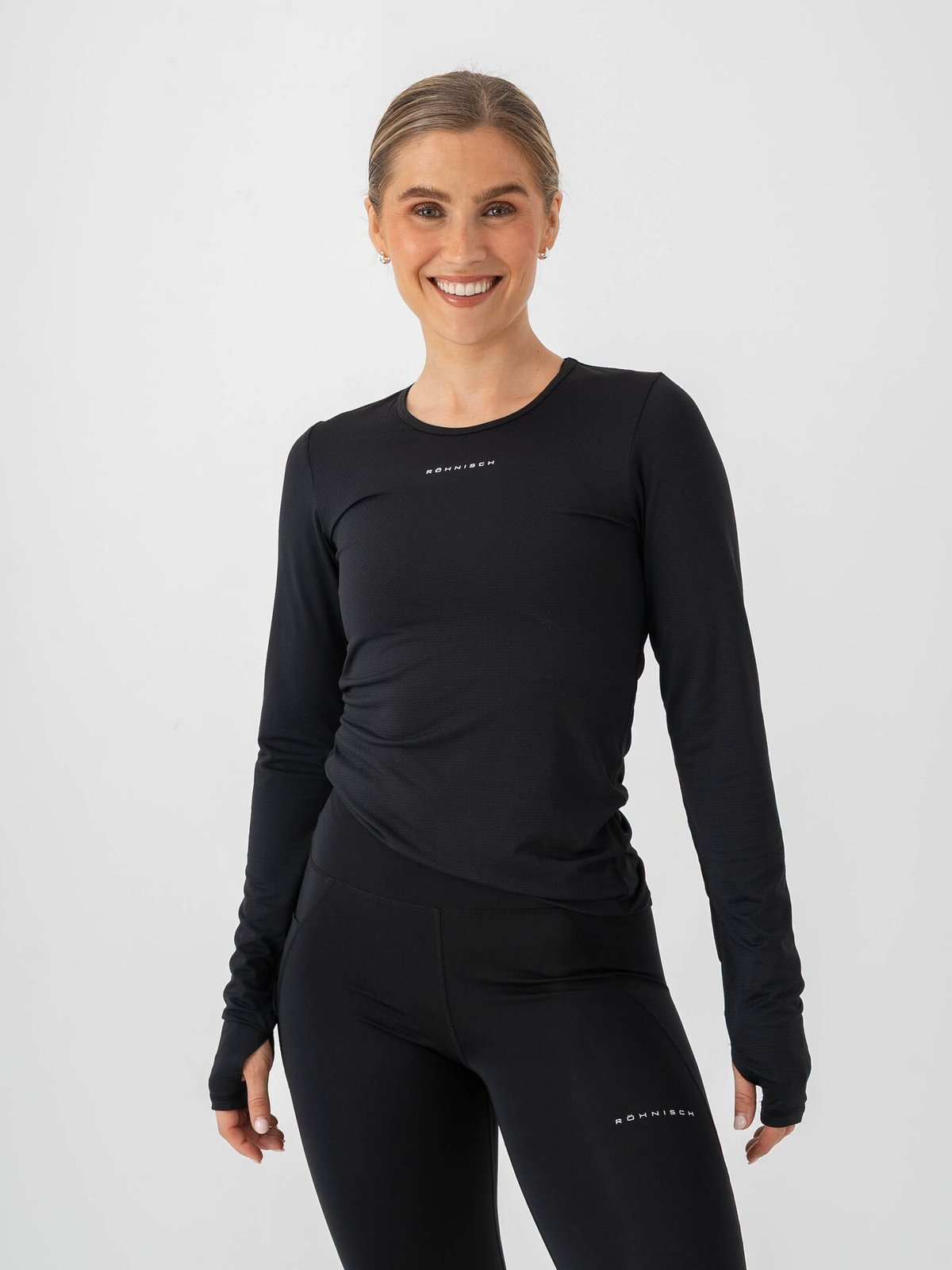 Röhnisch Jacquard Long Sleeve Top Black