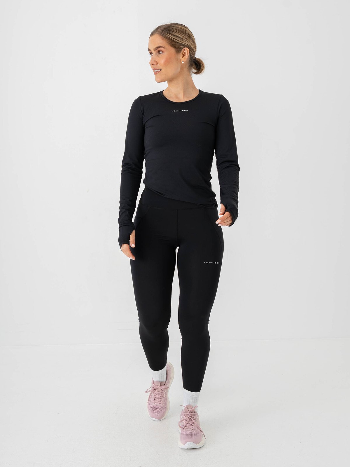 Röhnisch Jacquard Long Sleeve Top Black