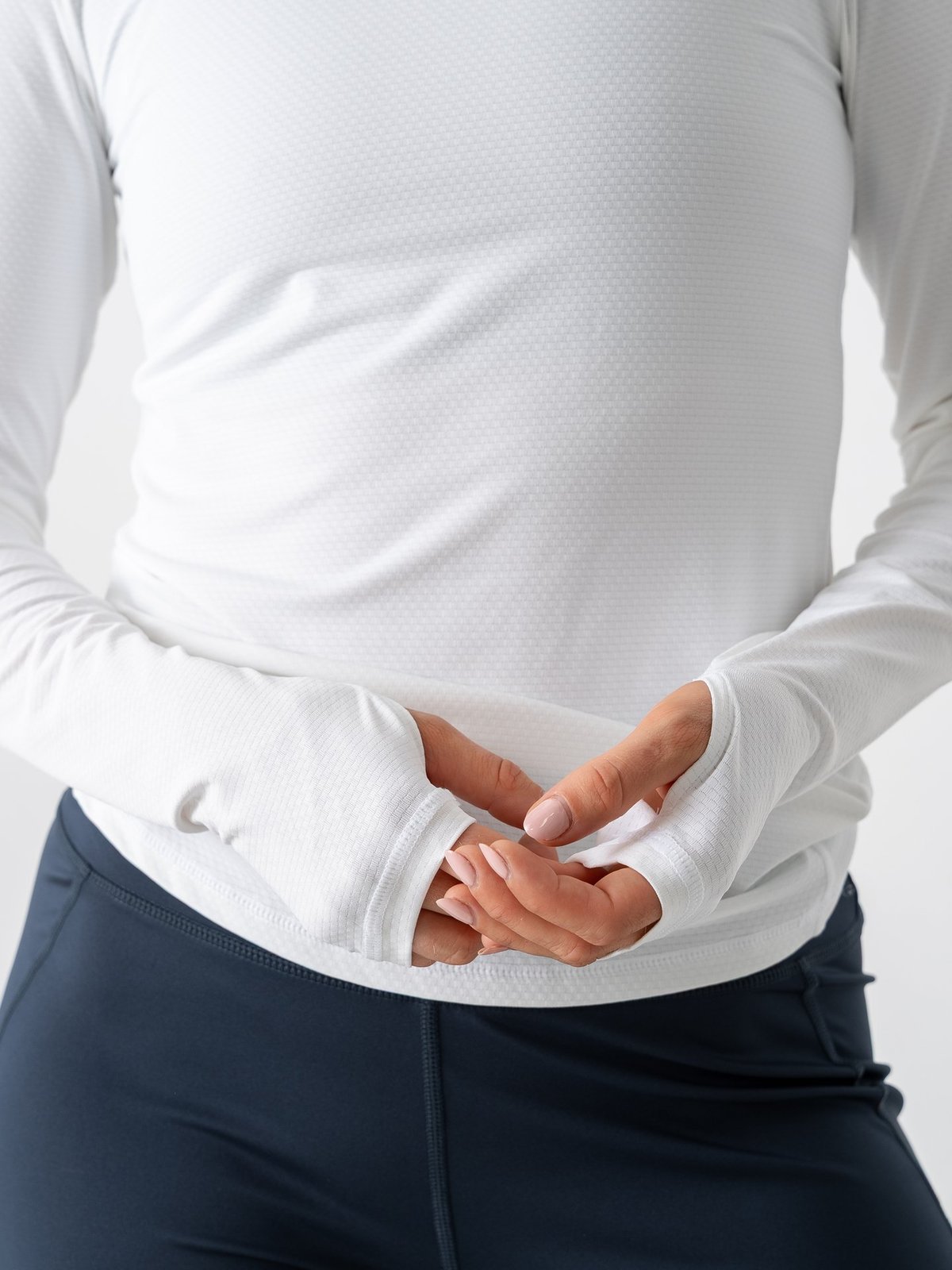 Röhnisch Jacquard Long Sleeve Top White