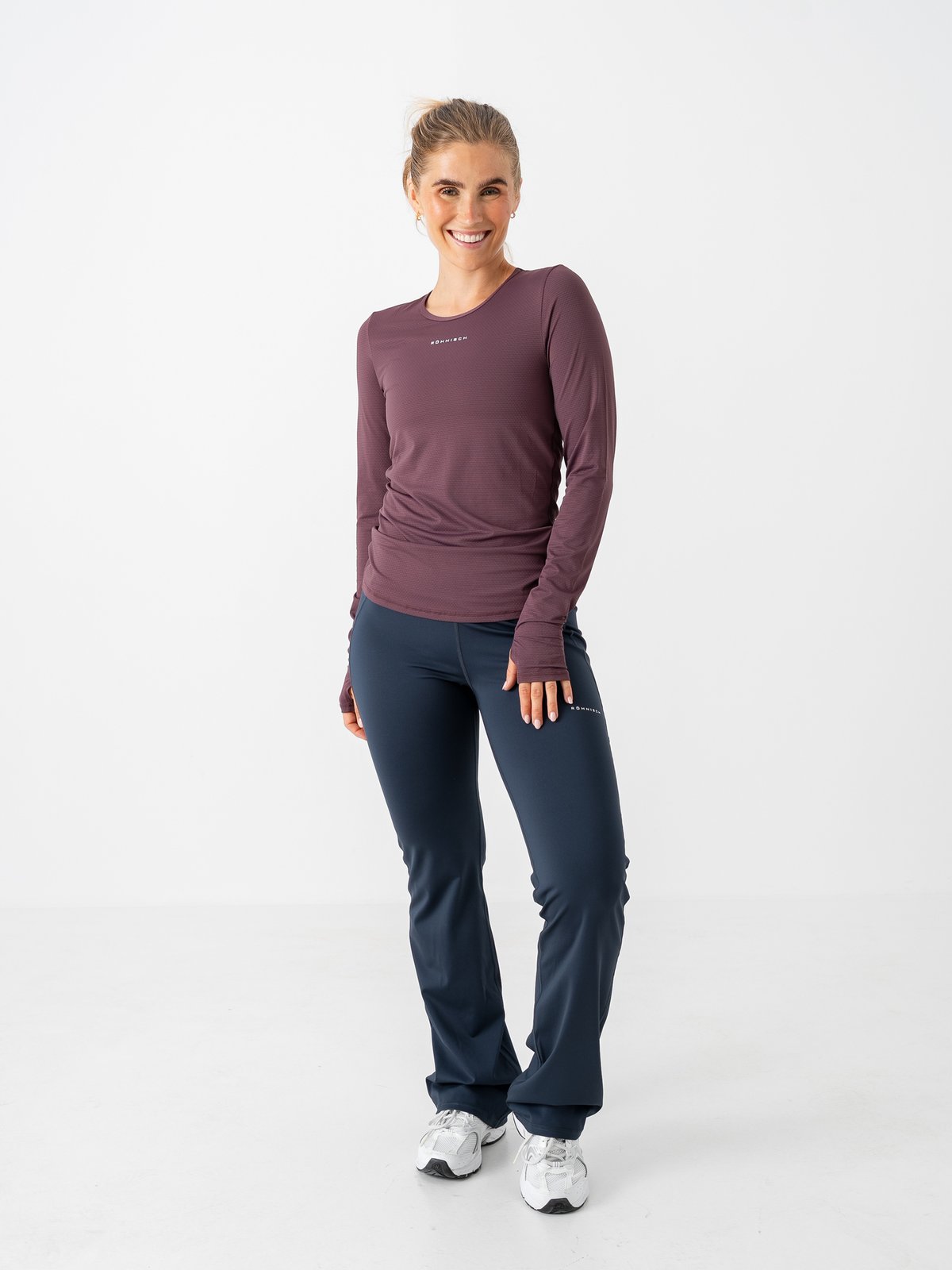 Röhnisch Jacquard Long Sleeve Top Huckleberry