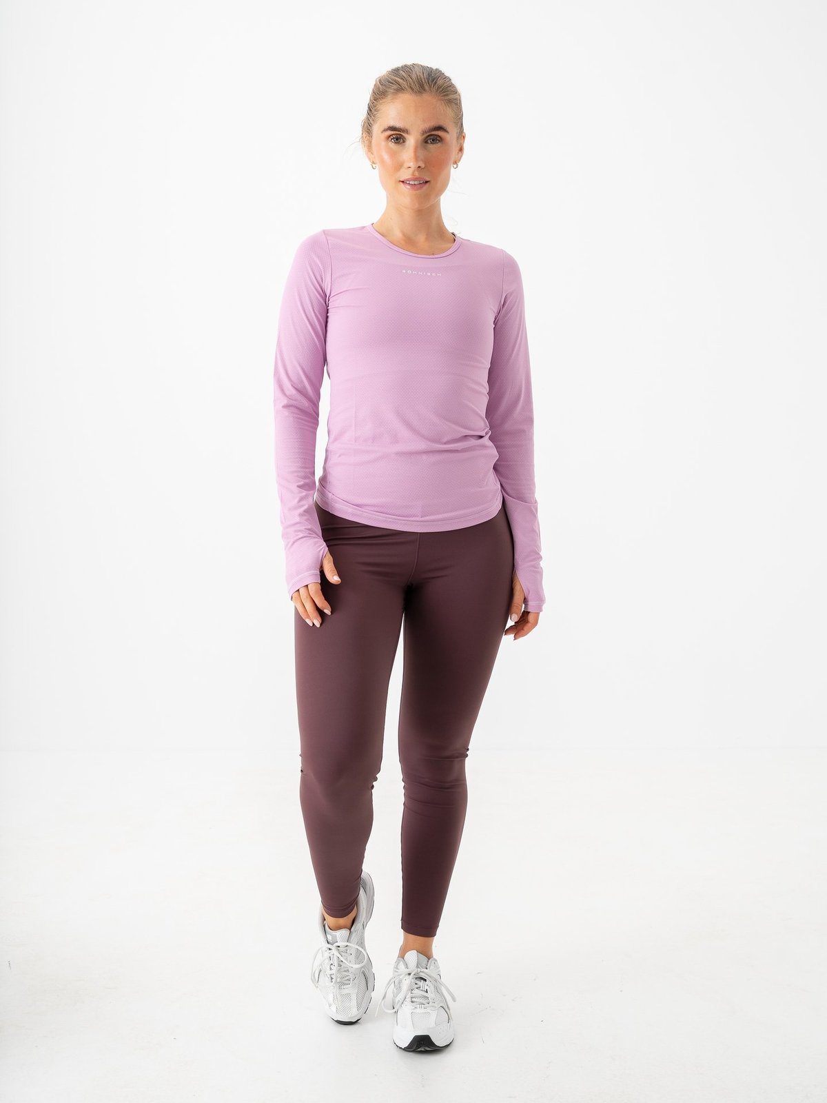 Röhnisch Jacquard Long Sleeve Top Smoky Grape