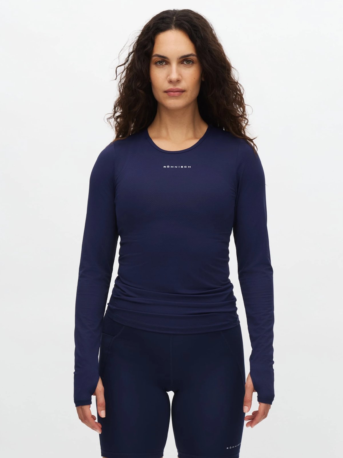 Röhnisch Jacquard Long Sleeve Top Indigo