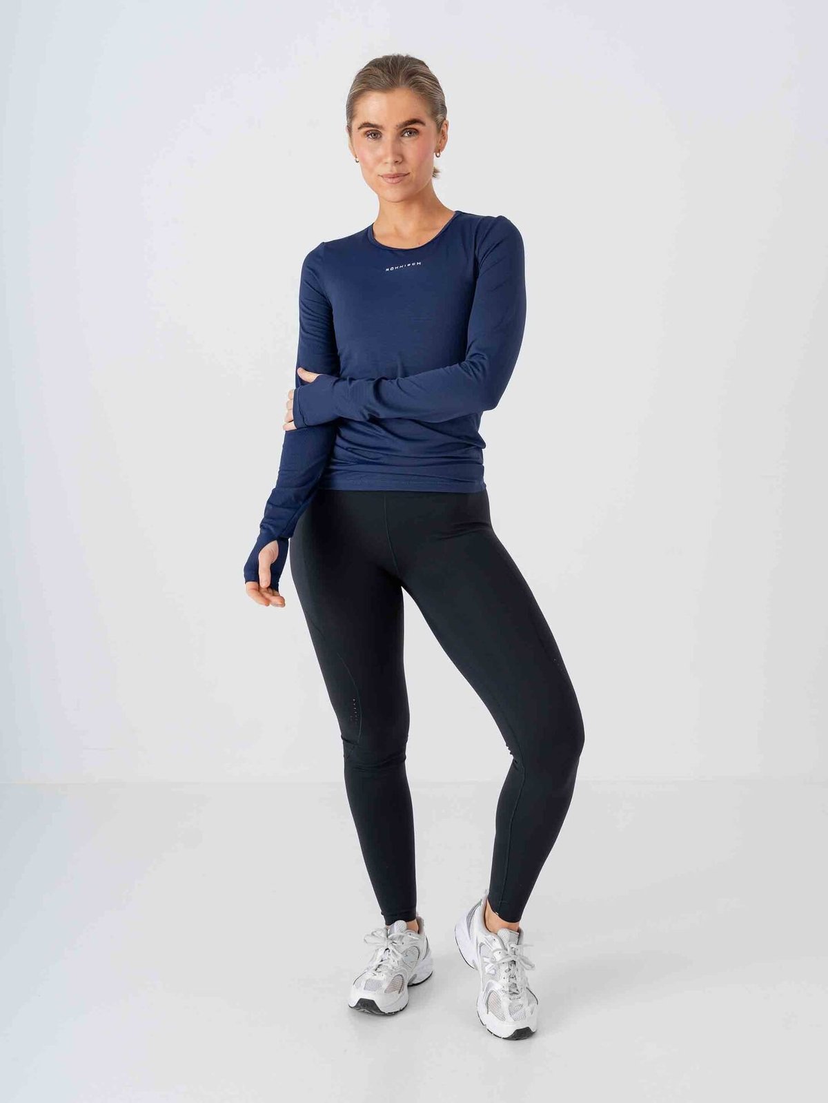 Röhnisch Jacquard Long Sleeve Top Indigo