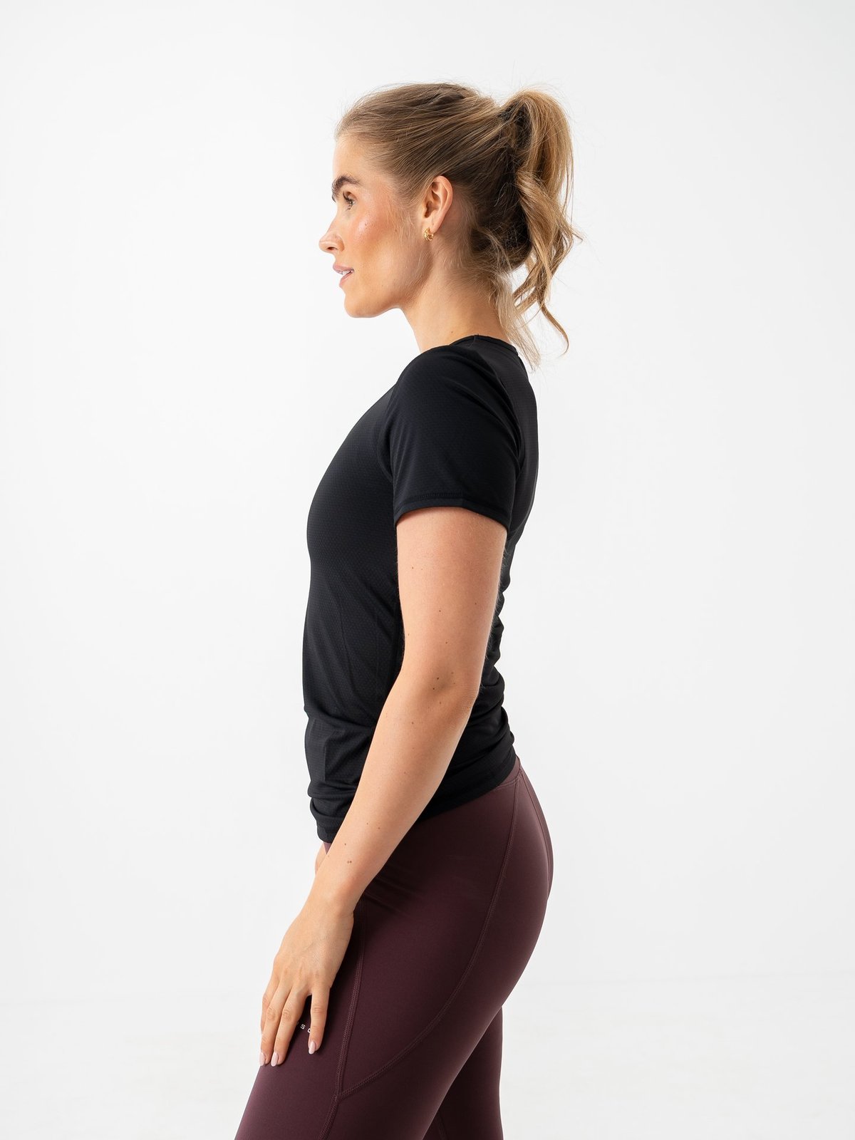 Röhnisch Jacquard Short Sleeve Top Black