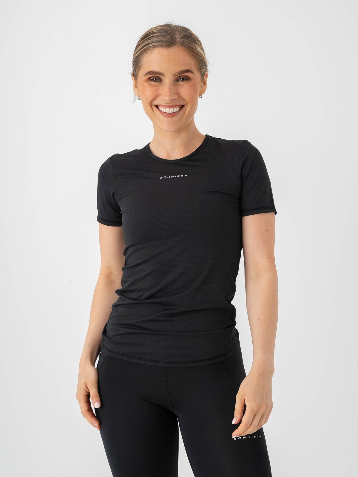 Röhnisch Jacquard Short Sleeve Top Black