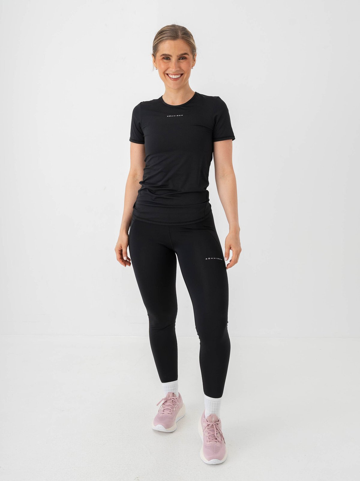 Röhnisch Jacquard Short Sleeve Top Black