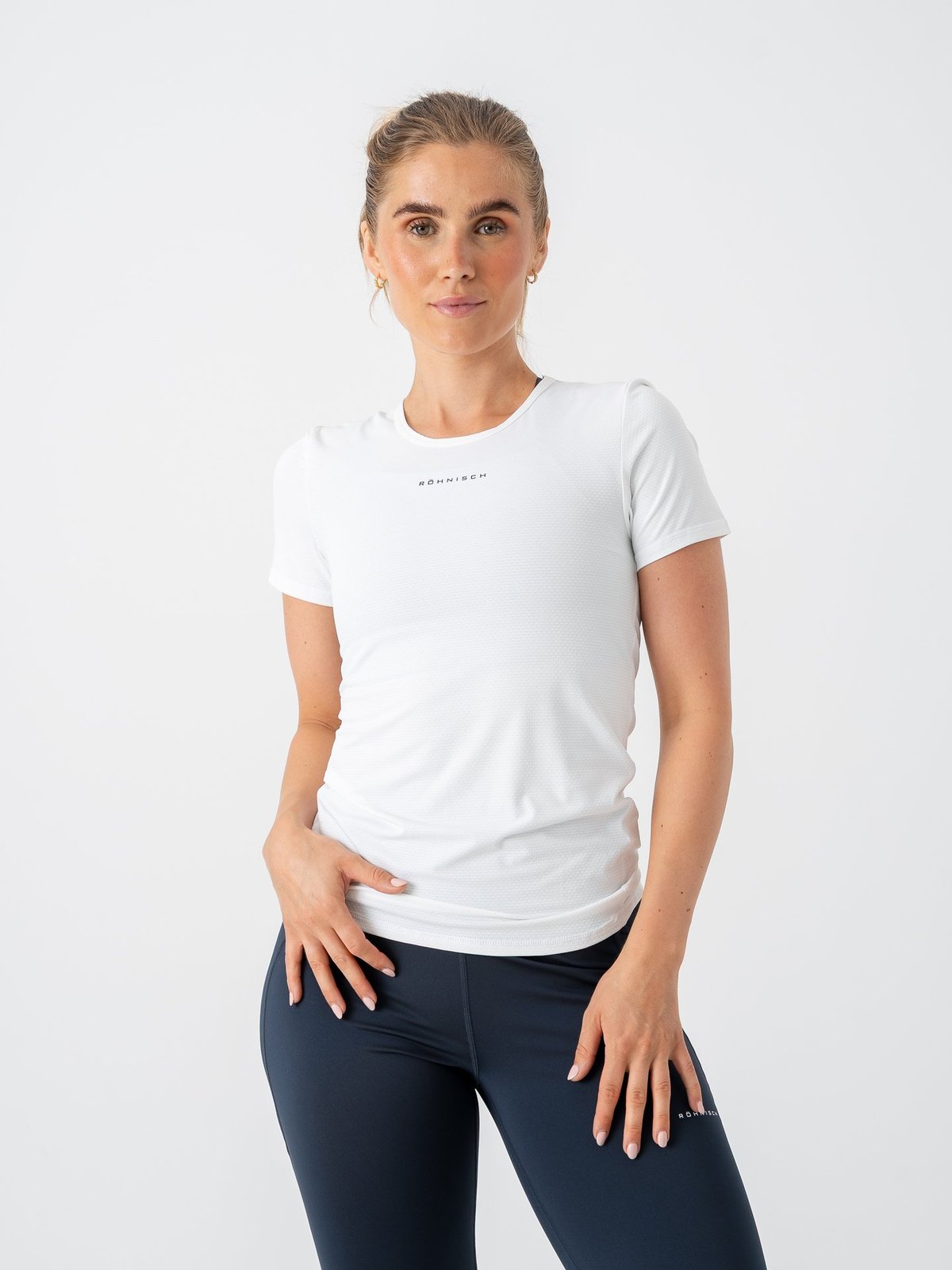 Röhnisch Jacquard Short Sleeve Top White